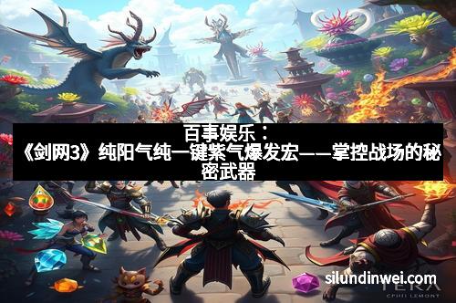 百事娱乐：《剑网3》纯阳气纯一键紫气爆发宏——掌控战场的秘密武器